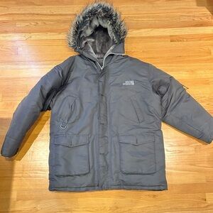 North Sportif Down Winter Jacket with Faux Fur Hood XL